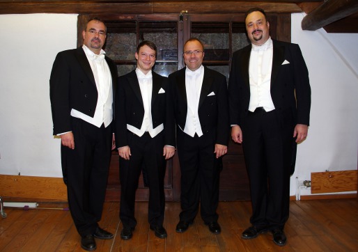 v.l.n.r.: Johannes Peter, Christof Merz, Daniel Chroust, Georg Peter